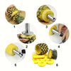 🍍 Pineapple Corer & Slicer – Stainless Steel 3-in-1 Fruit Cutter Tool